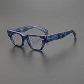 Aubrey Retro Acetate Glasses Frame Geometric Frames Southood Blue